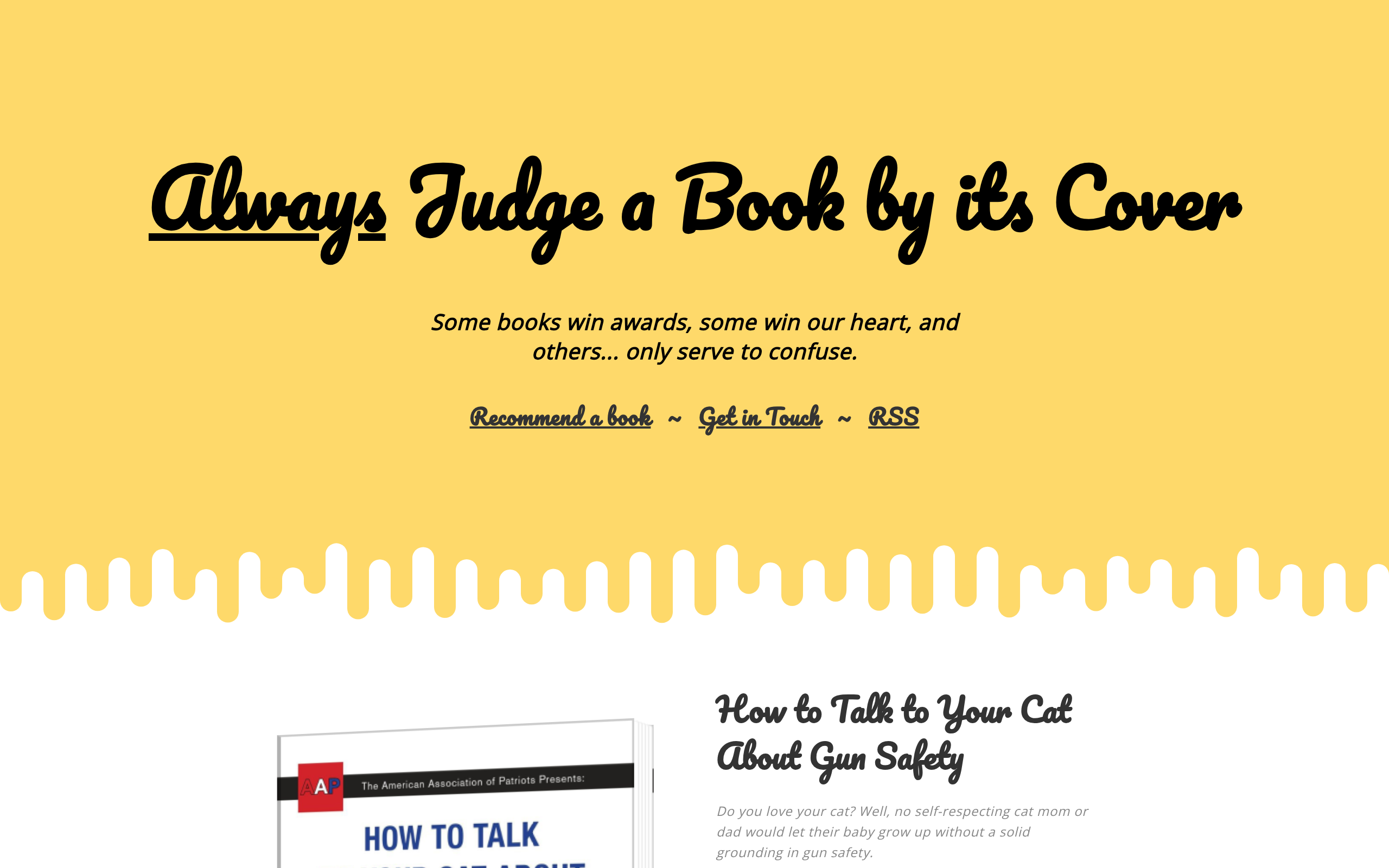 Screenshot von Always judge a book by its cover