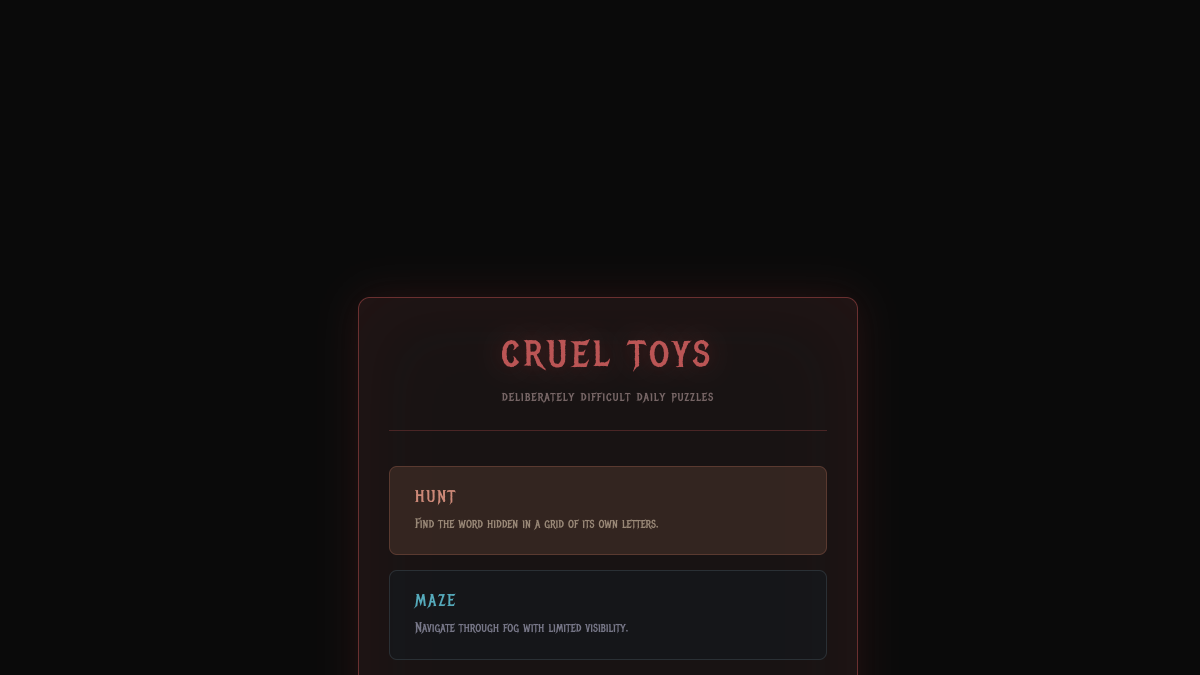 Screenshot von Cruel Toys