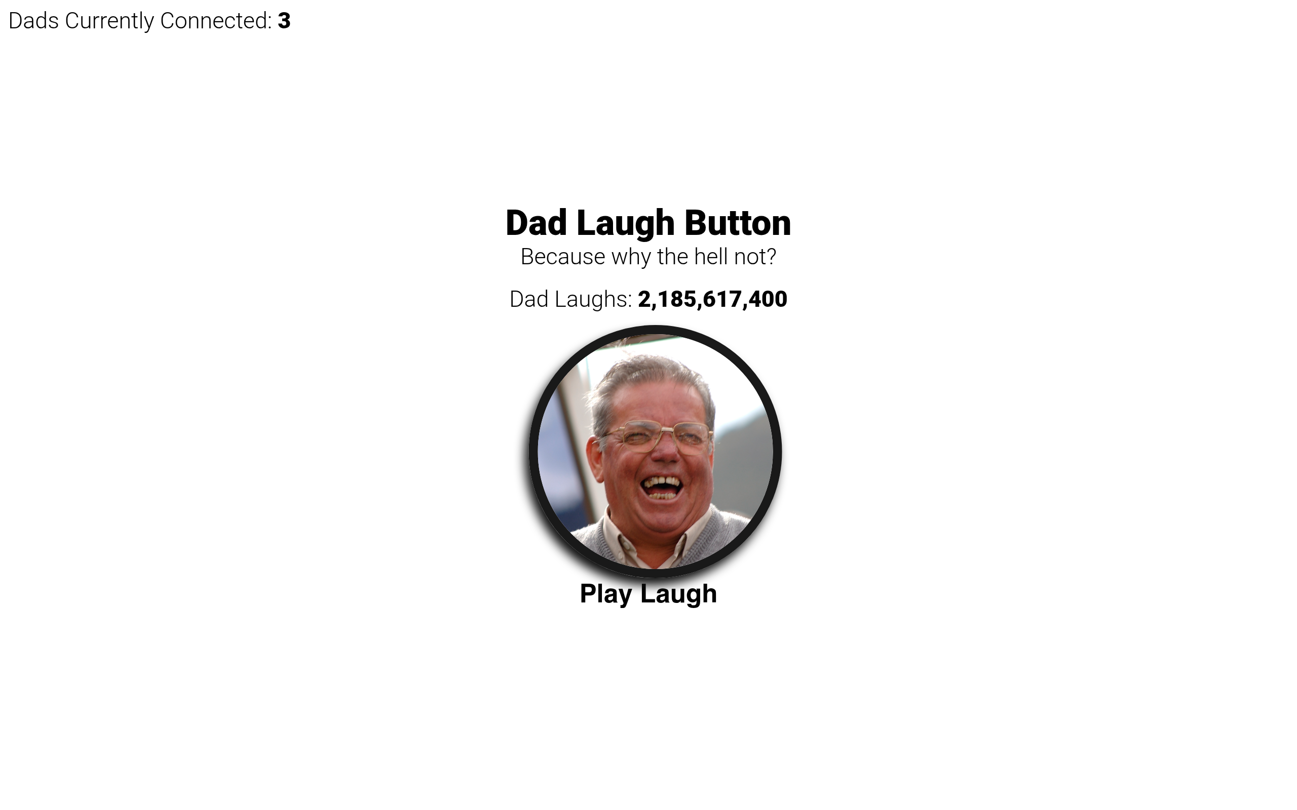 Screenshot von Dad Laugh Button