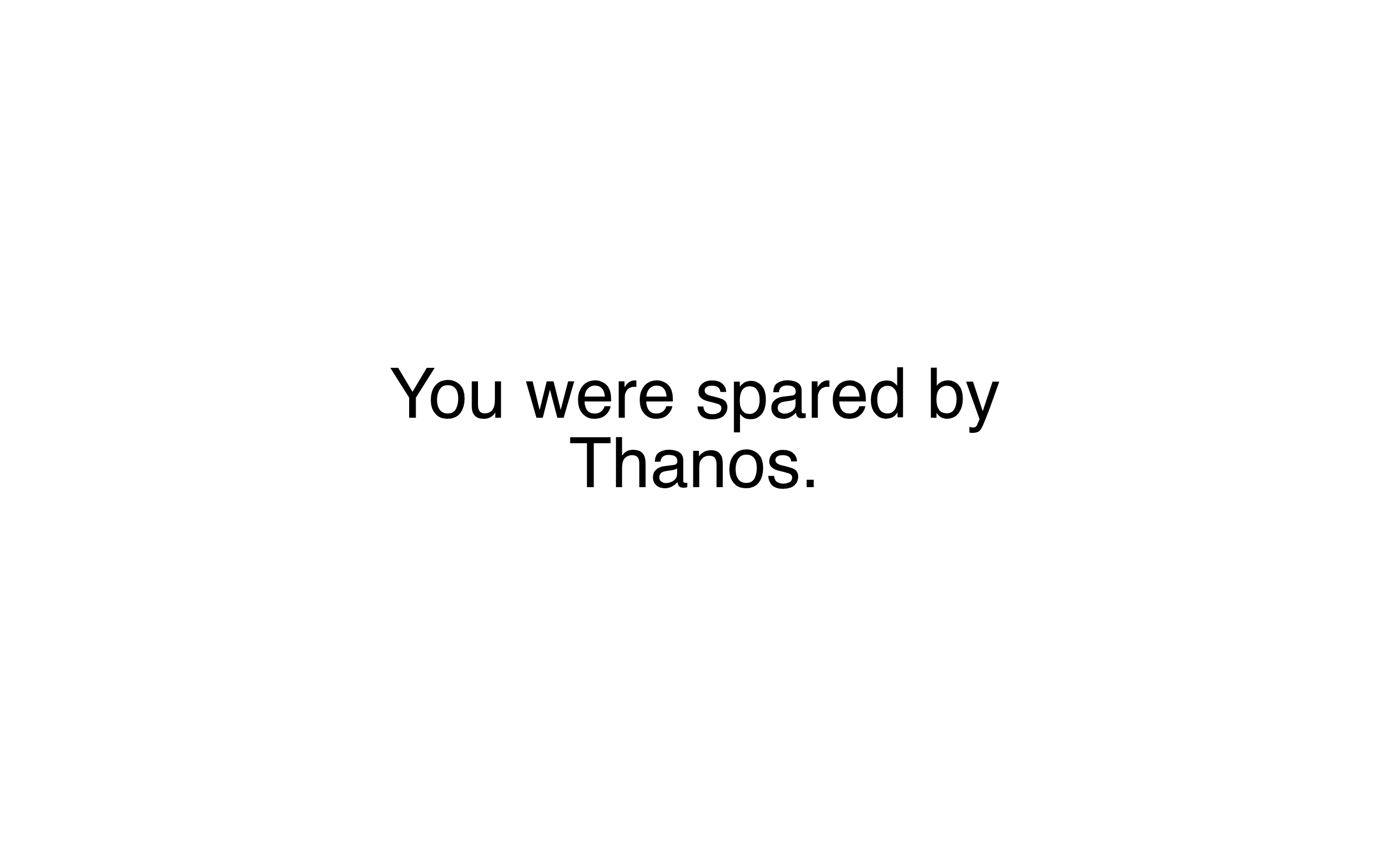 Screenshot von Did Thanos Kill You?