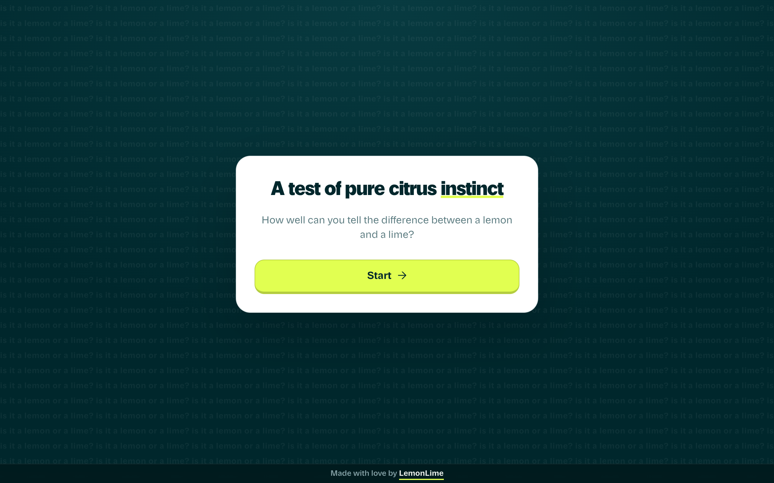 Screenshot von Is It A Lemon Or A Lime? — A Test of Pure Citrus Instinct