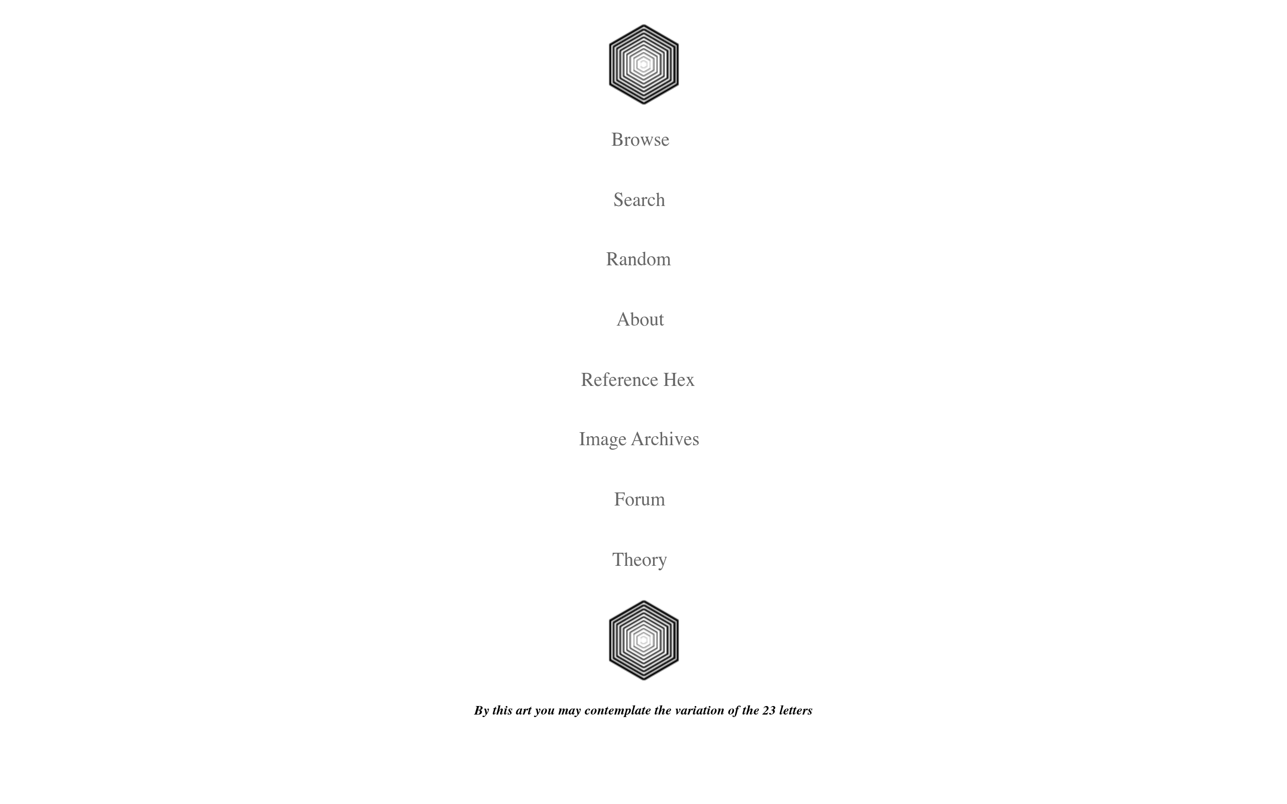 Screenshot von Library of Babel