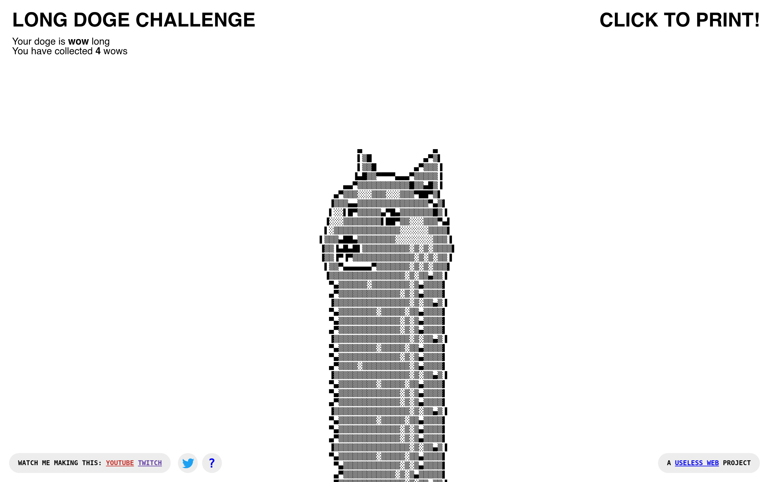 Screenshot von The Long Doge Challenge