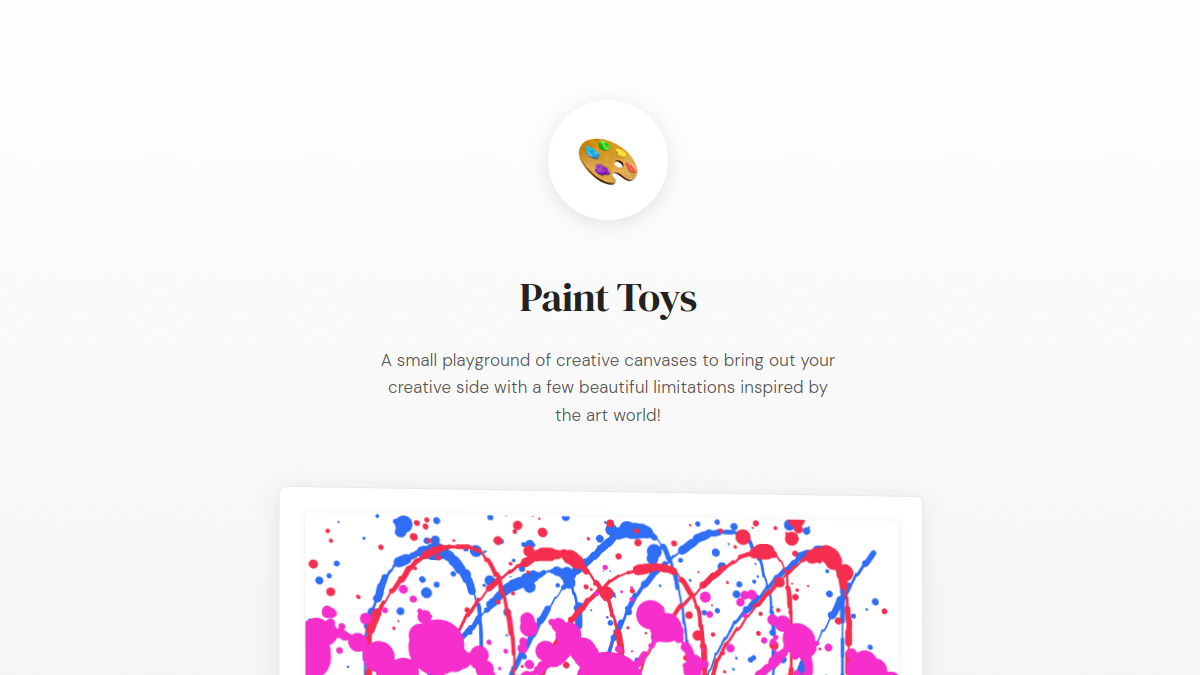 Screenshot von Paint Toys