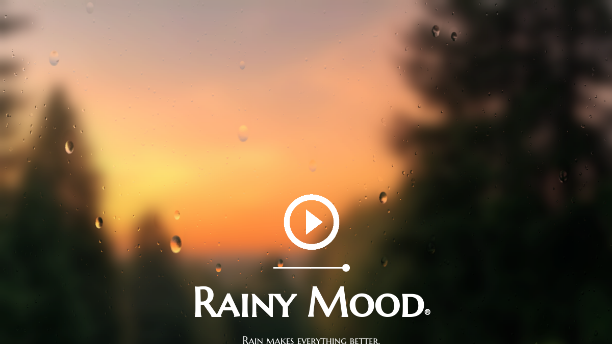 Screenshot von rainymood.com