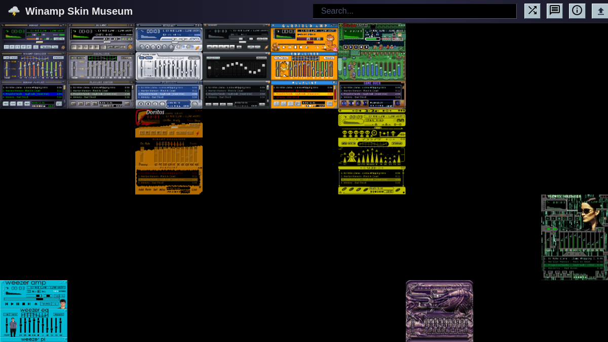 Screenshot von Winamp Skin Museum