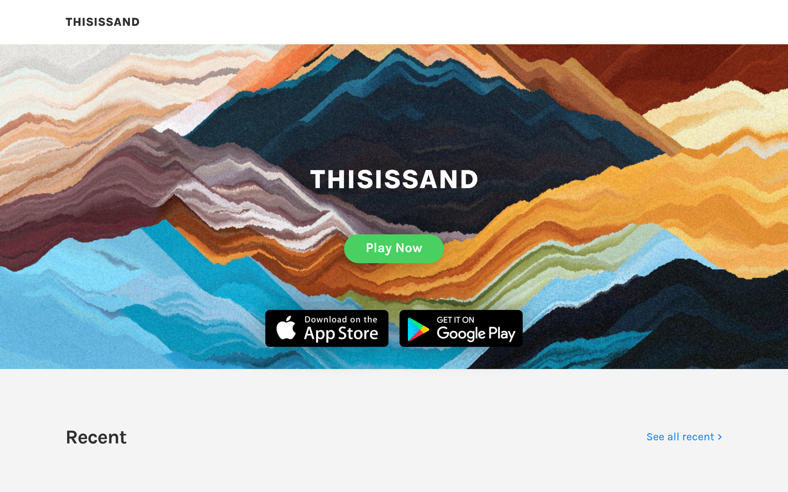 Screenshot von Thisissand