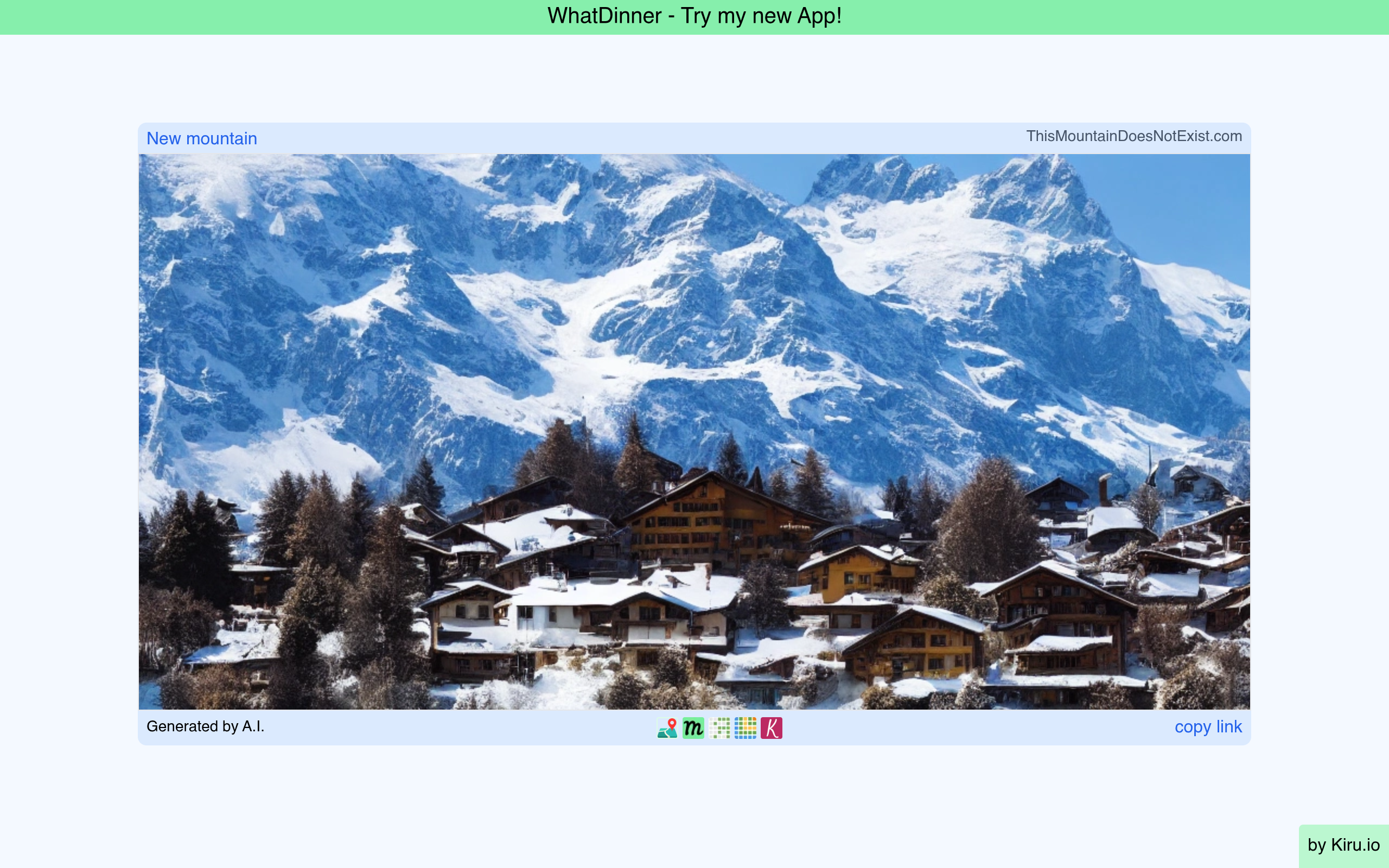 Screenshot von This Mountain Does Not Exist