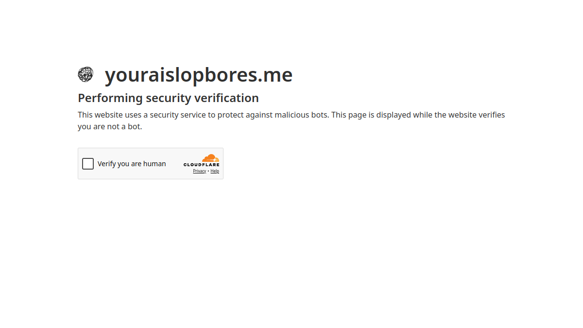 Screenshot von your ai slop bores me